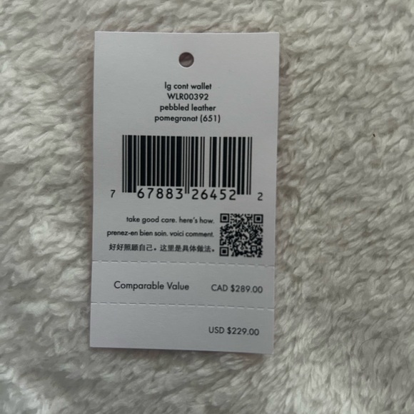 Kate Spade Leila pomegranat large wallet purse set pebbled leather - Picture 10 of 15